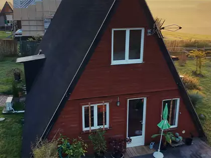 At 65, She Built A 1,937 Sq Ft A-Frame House For $43K